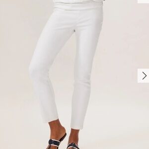 JMLaughlin Pants size 8 White Side zipper preowned